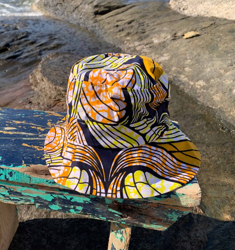 African print bucket hat