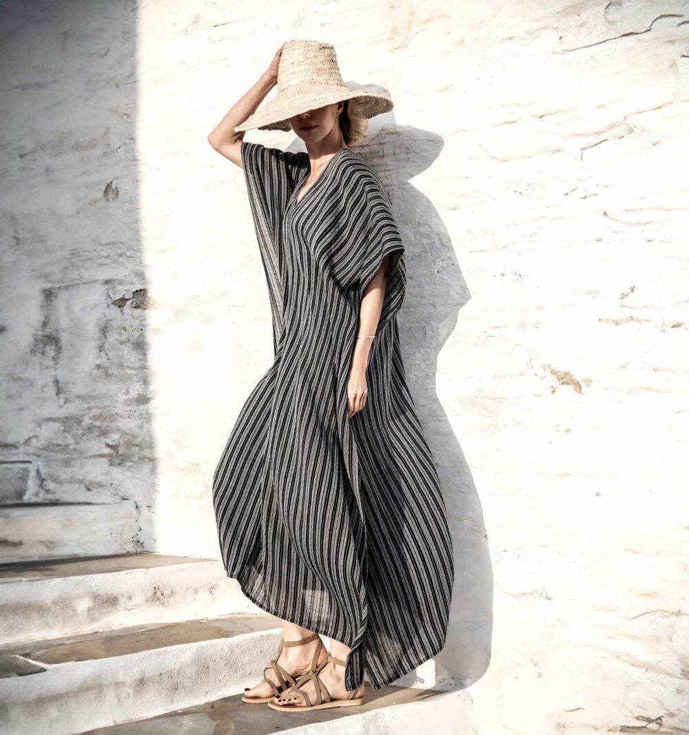 Formentera kaftan in black - Image 2