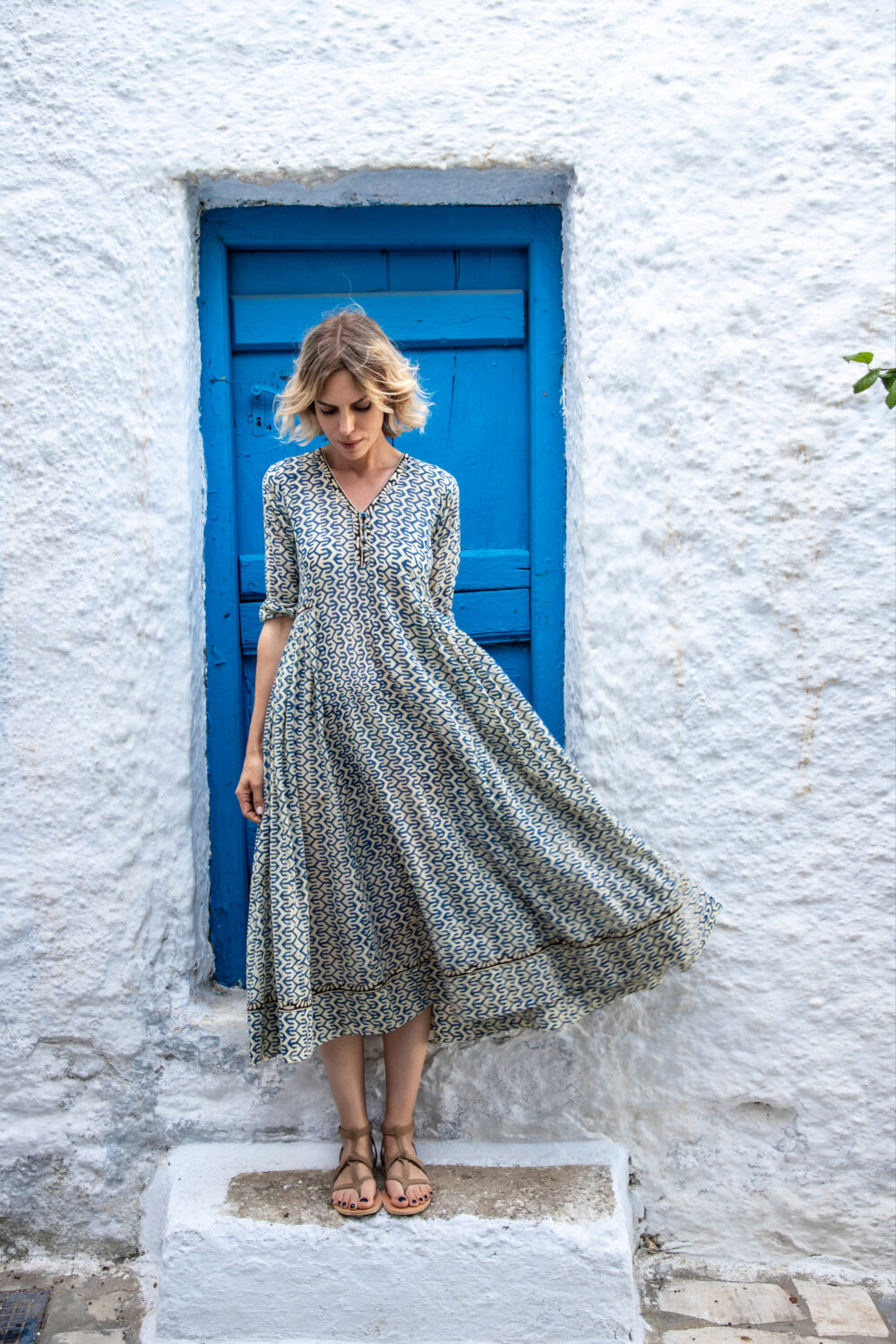 Sufi dress in blue - Image 7