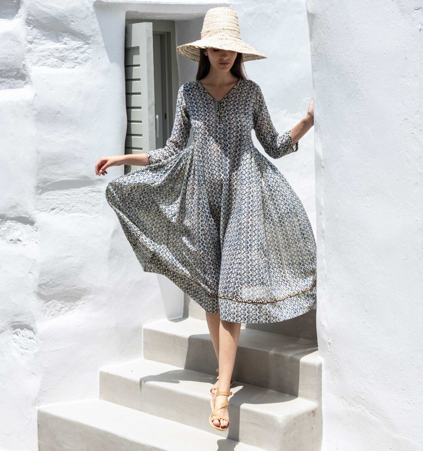Sufi dress in blue - Katsika