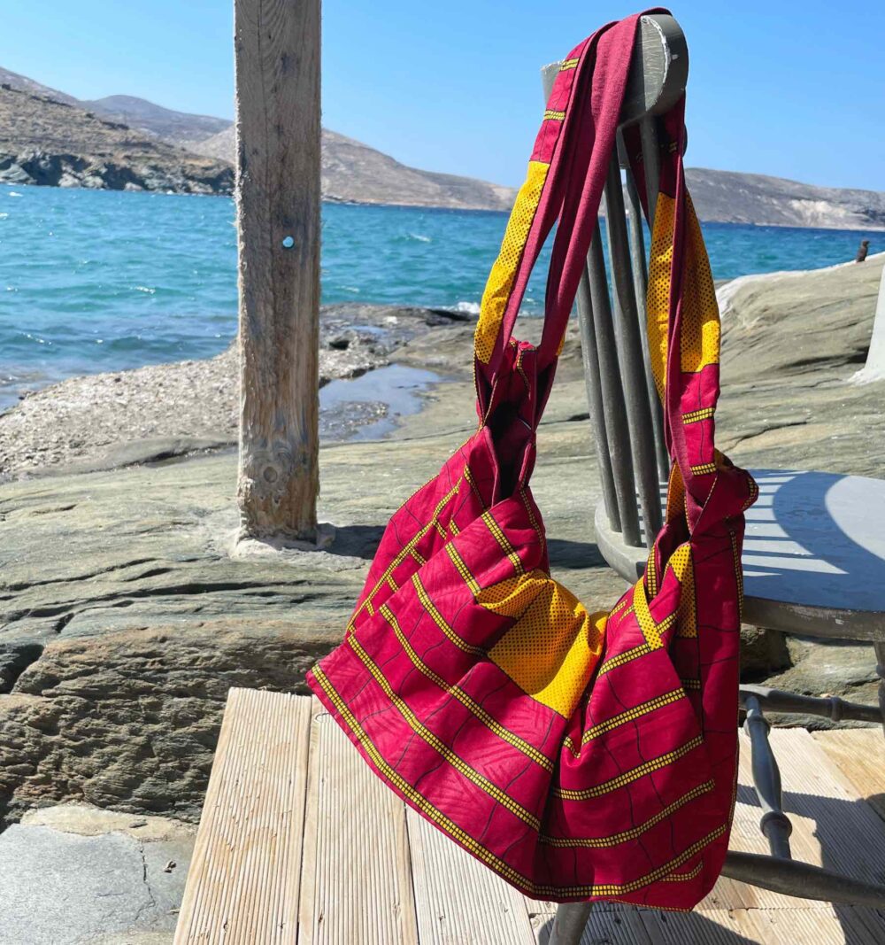 Cotton messenger bag
