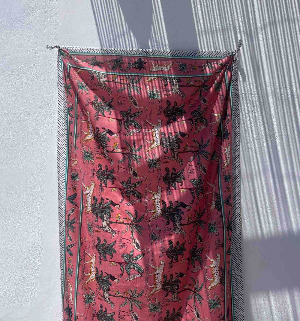 Cotton Pareo in Dusty Pink