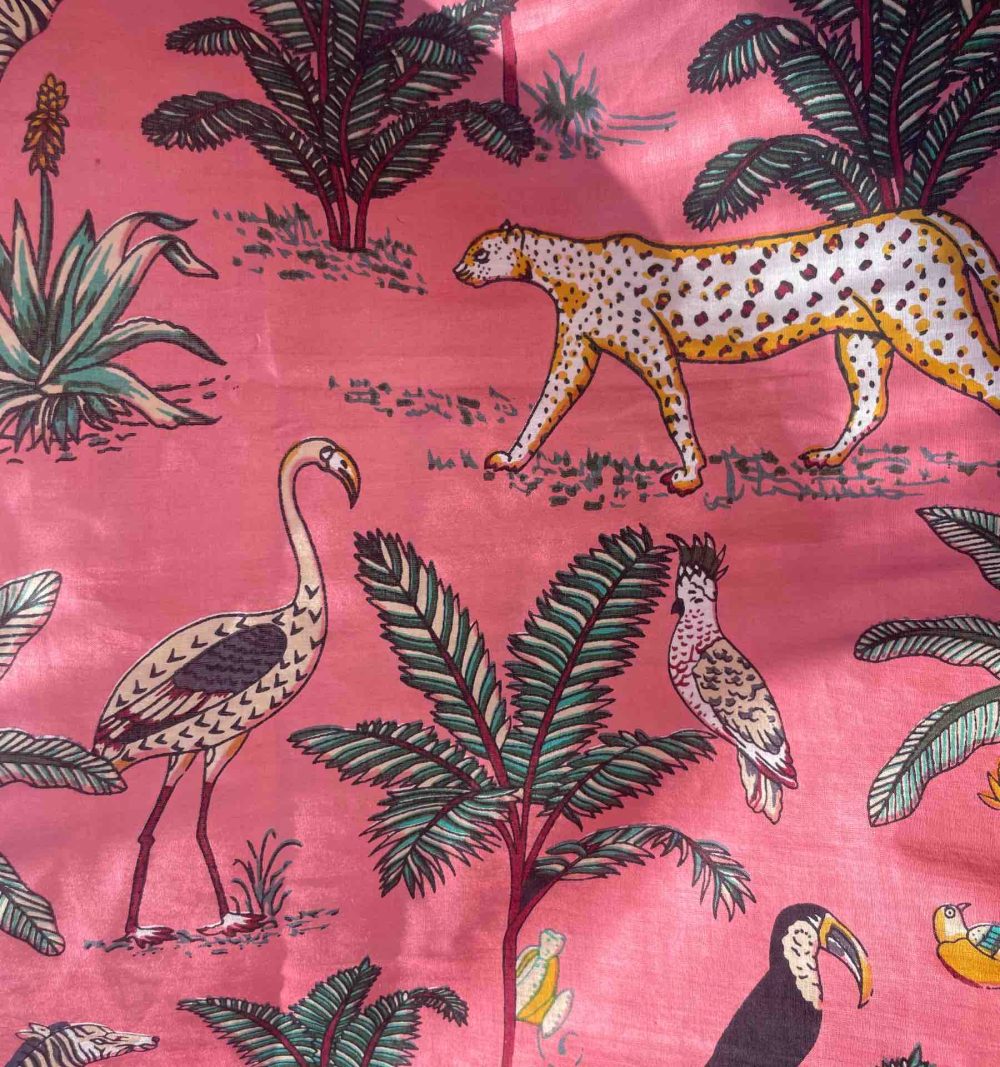 Cotton Pareo in Dusty Pink - Image 2