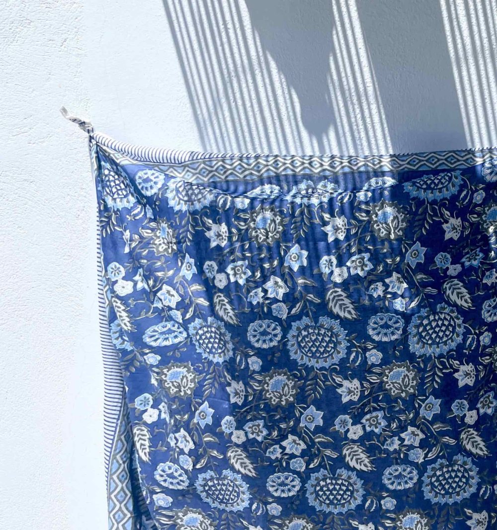 Cotton Pareo in Blue - Image 2