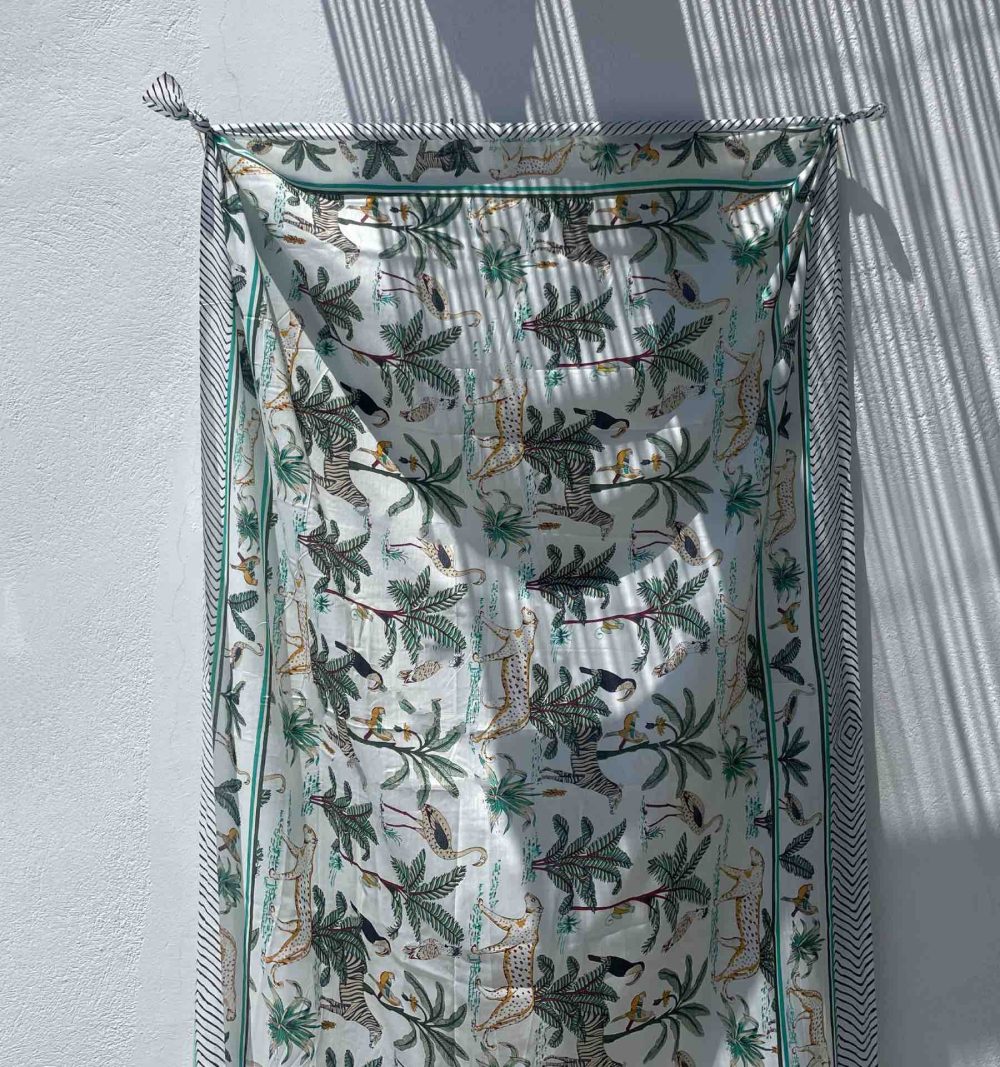 Cotton Pareo in White