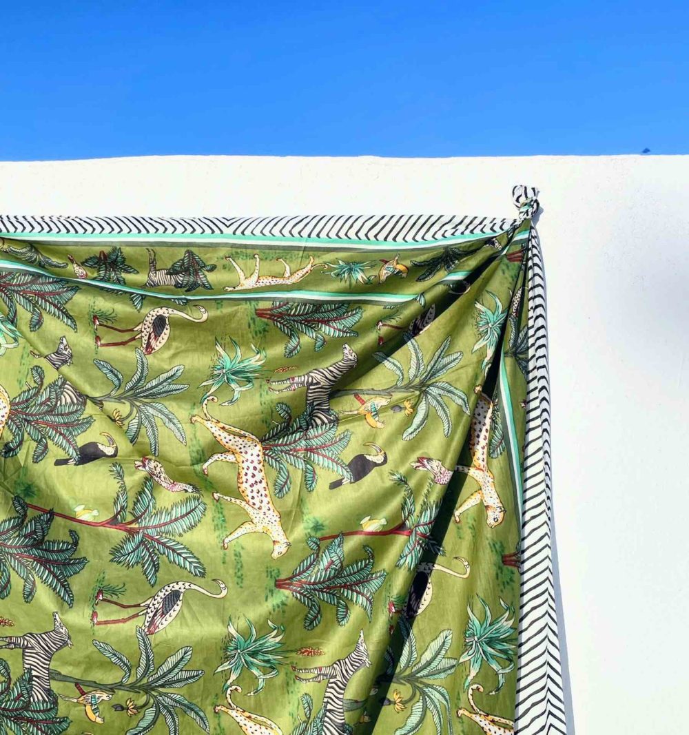 Cotton Pareo in Green