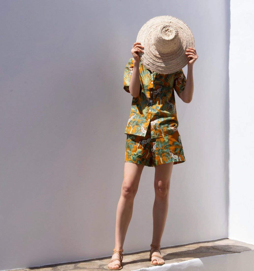 Printed Cotton Shorts