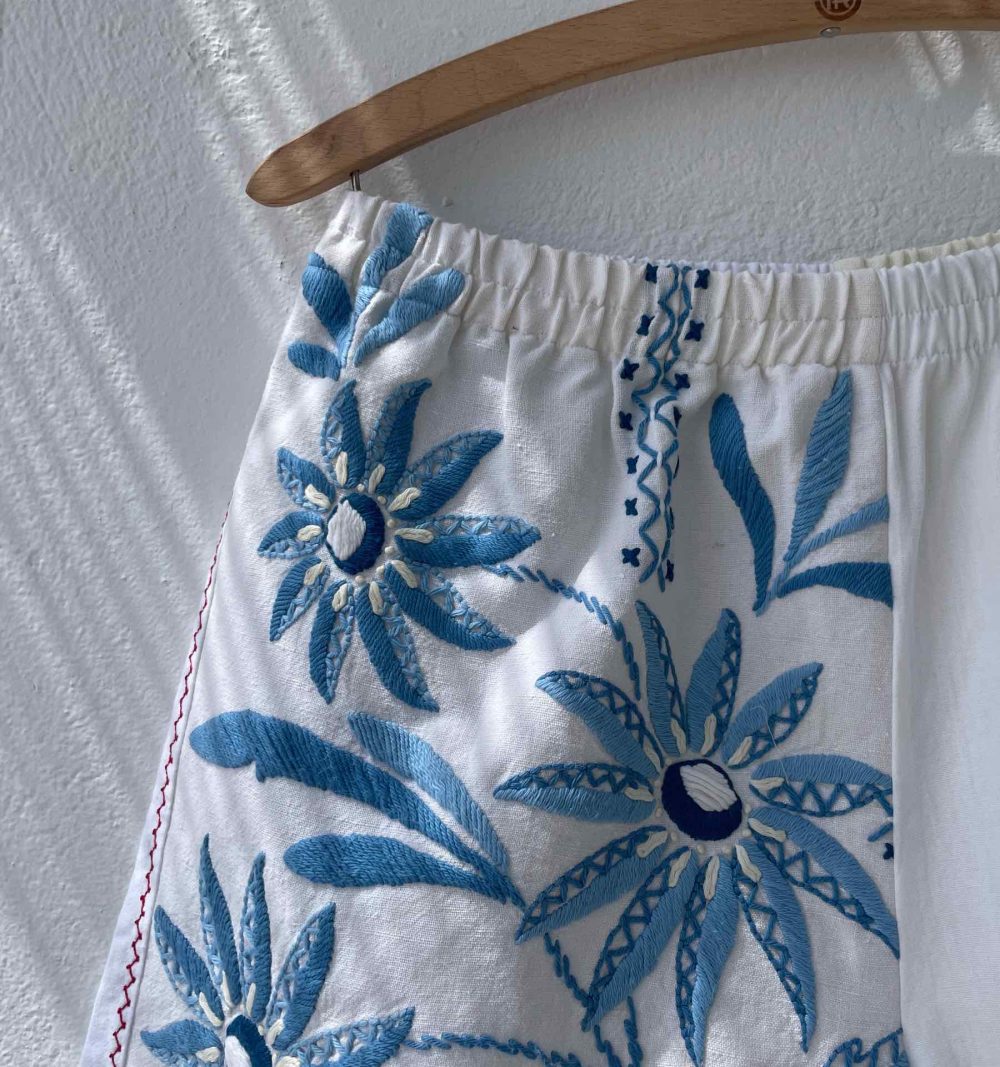 Embroidered Cotton Shorts - Image 7