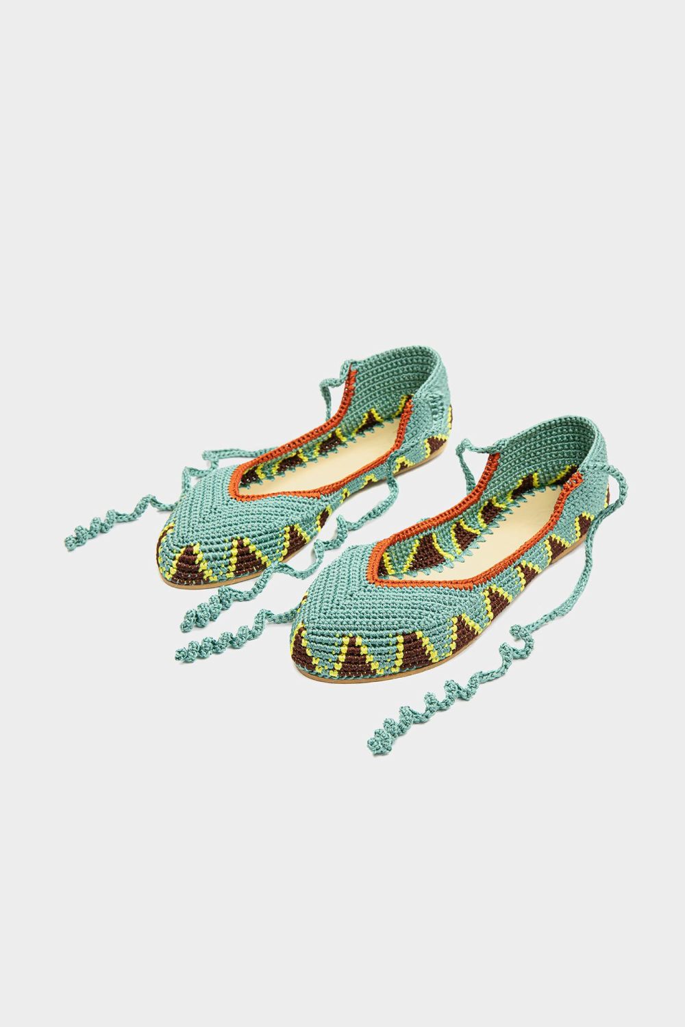 Ballerina High Shoes in Sage Green - Image 3
