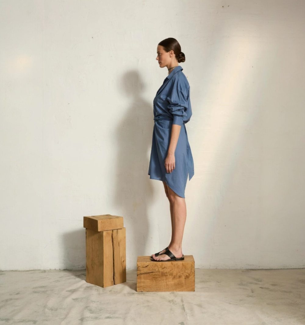 Cotton Shirt Dress - Image 3