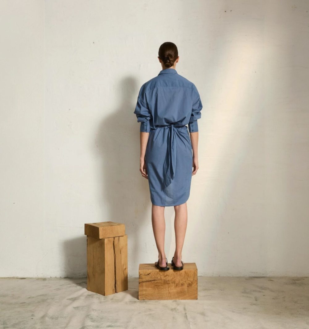 Cotton Shirt Dress - Image 4