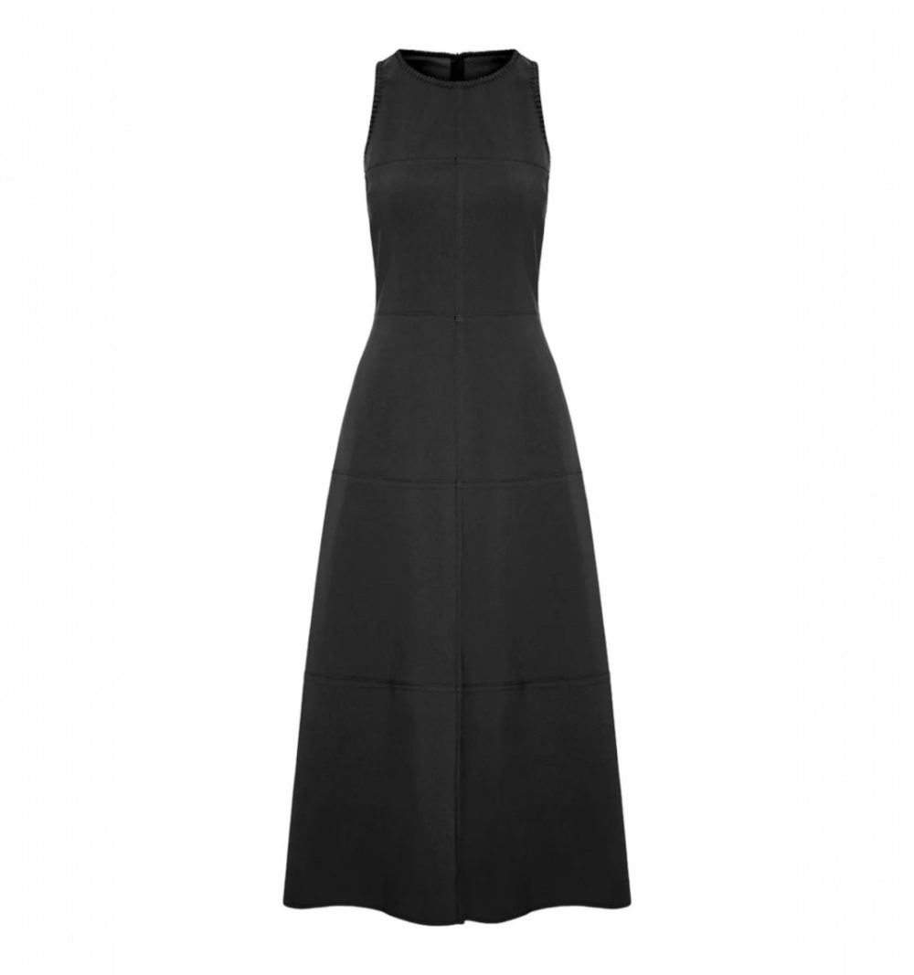 Kiohne Black Midi Dress