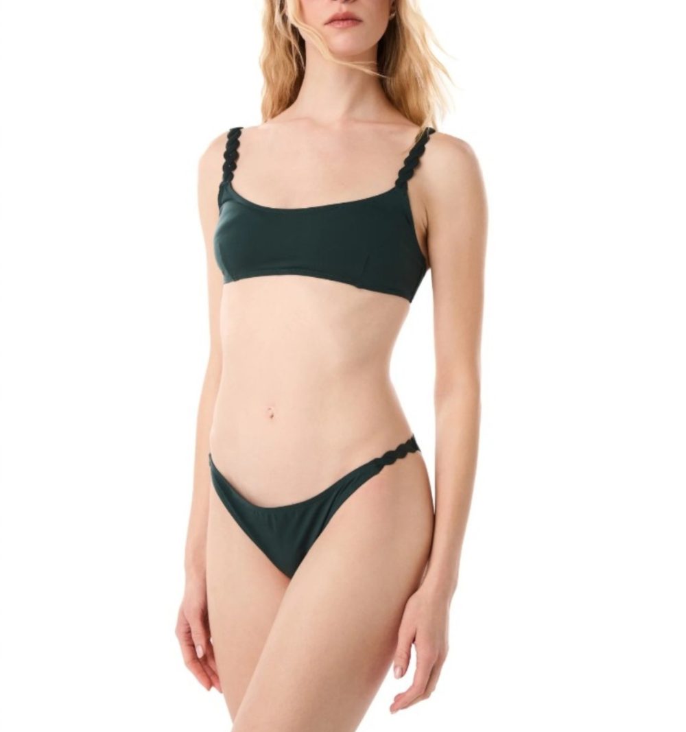 Kiohne Two Piece Botanical Green Bikini