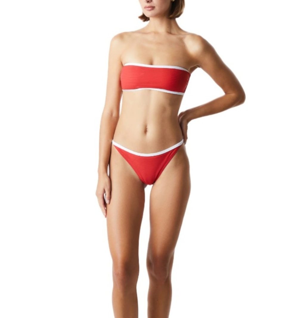 Kiohne Two Piece Red Strapless Bikini - Image 2