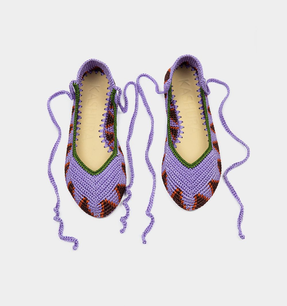 Ballerina High Shoes in Lavender VIiolet - Image 4