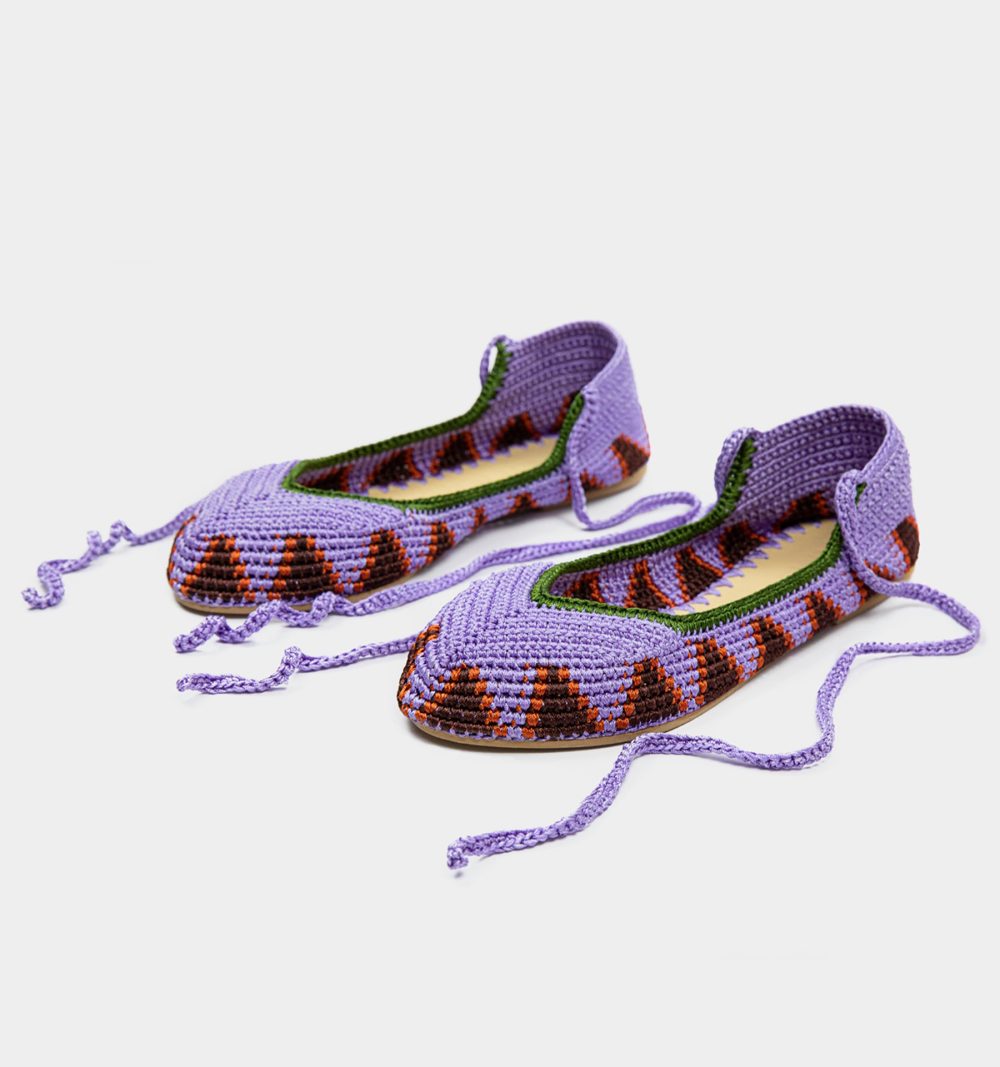 Ballerina High Shoes in Lavender VIiolet - Image 3
