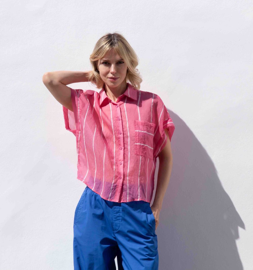 Striped Top in Pink - Image 2