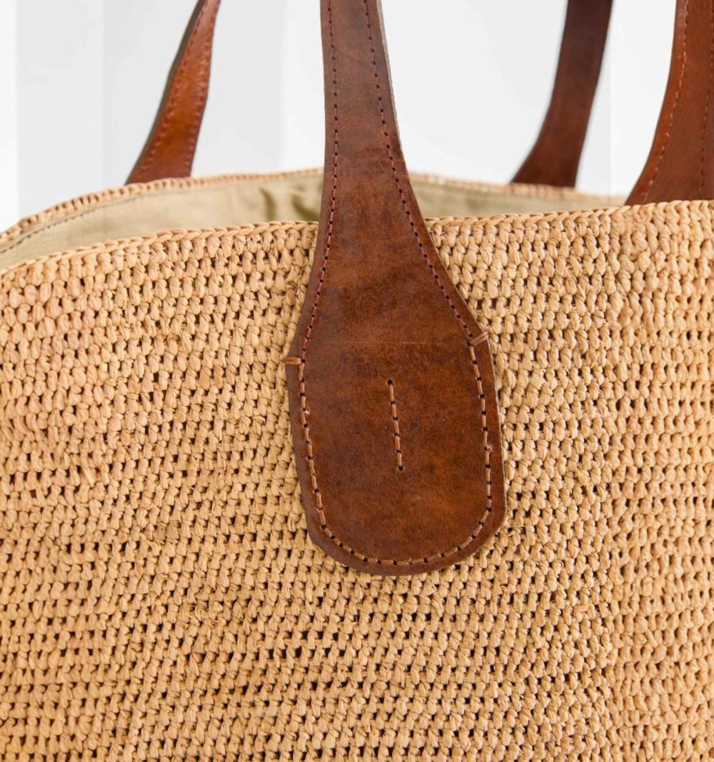 Ibeliv Raffia Tote Bag in Natural - Image 4