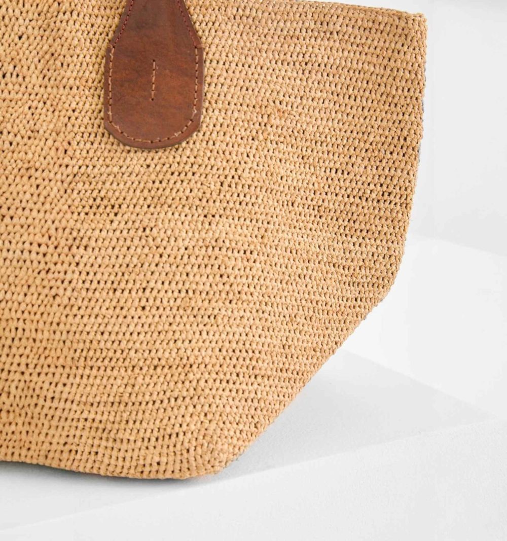 Ibeliv Raffia Tote Bag in Natural - Image 5