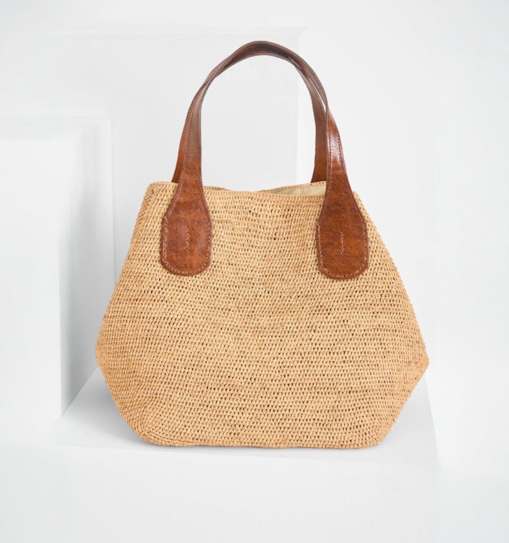 Ibeliv Raffia Tote Bag in Natural - Image 3