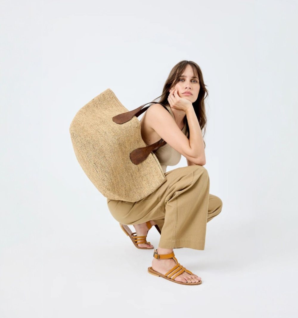 Ibeliv Raffia Tote Bag in Natural