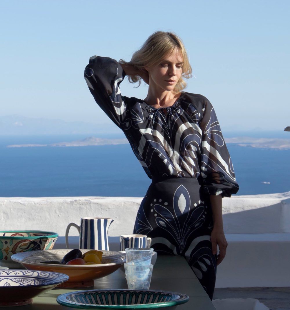 Cotton Blouse in Blue