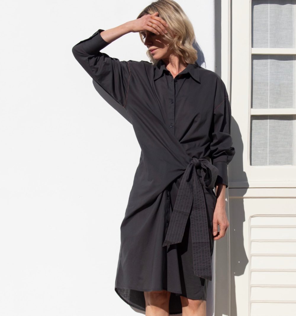 Cotton Shirt Dress - Image 7