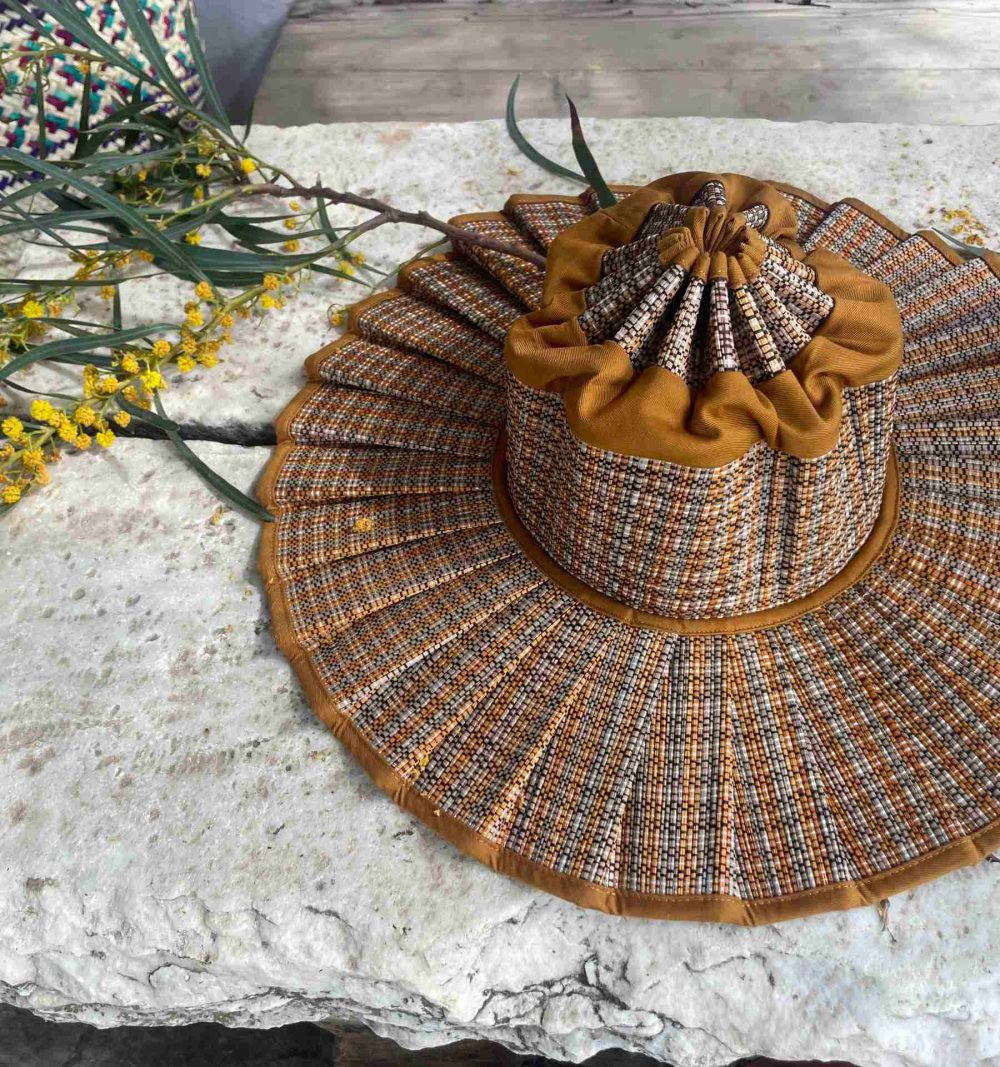 Capri Hat in Dark Orange