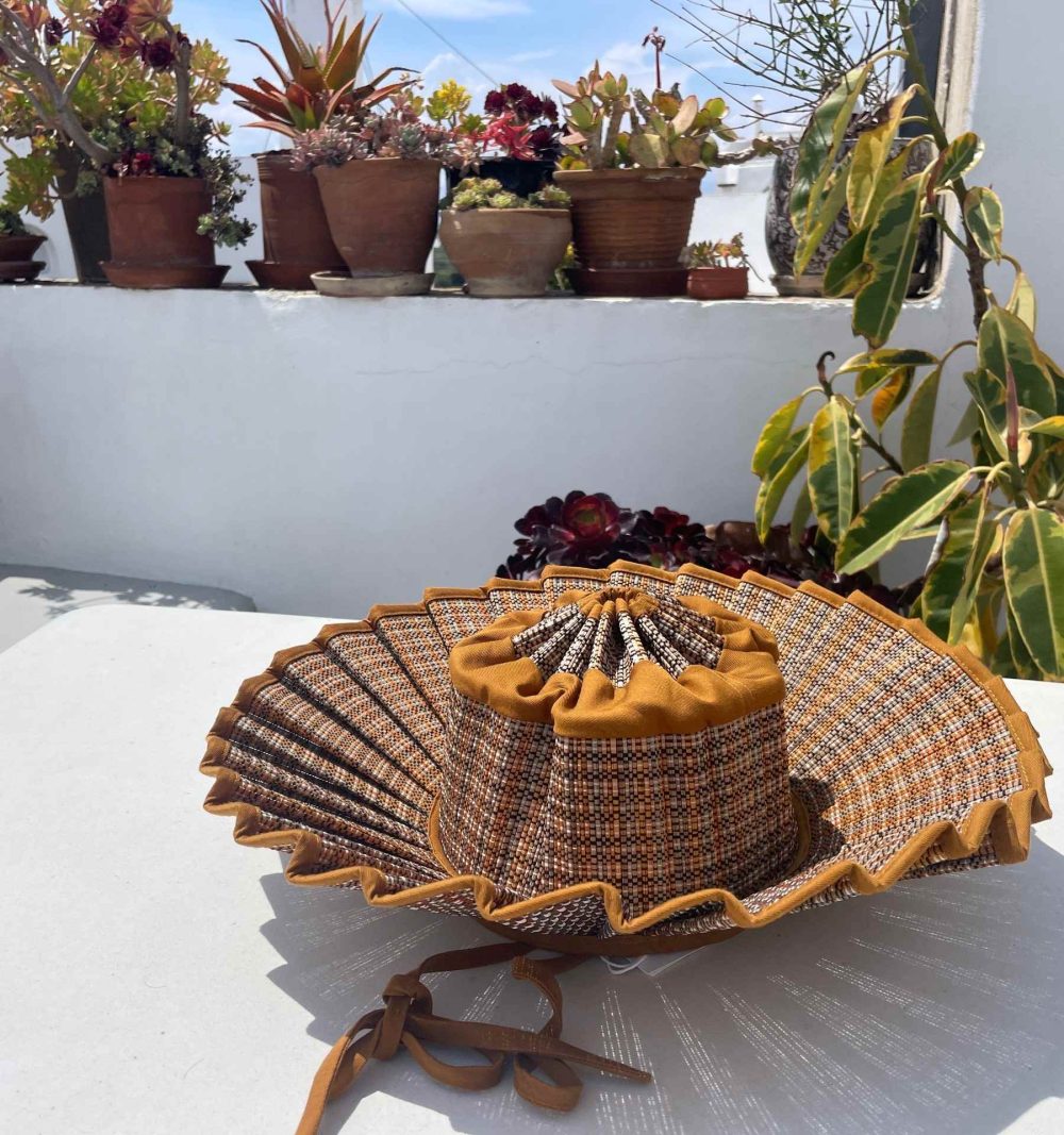 Capri Hat in Dark Orange - Image 2