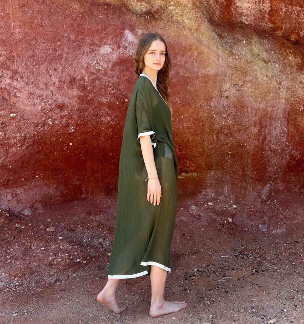 Long Cotton Kaftan - Image 2