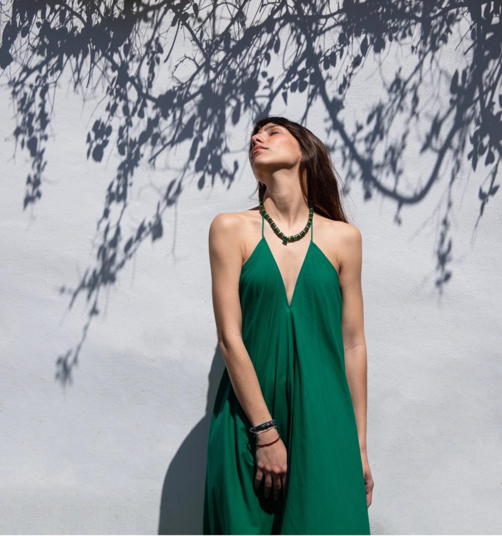 Sun Dress in Emerald - Image 2