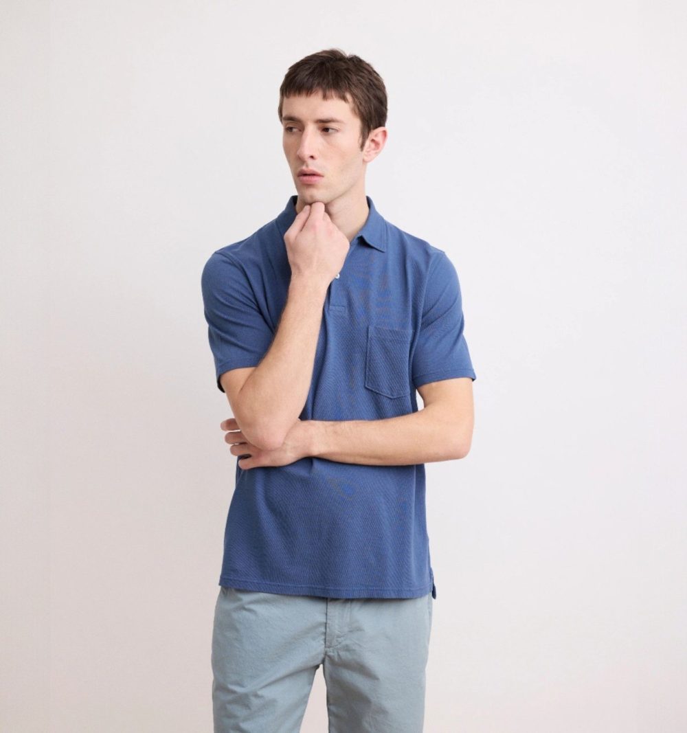 Hartford Cobalt Blue Polo Shirt - Image 2