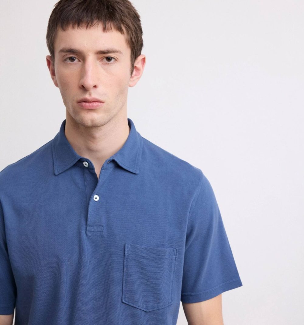 Hartford Cobalt Blue Polo Shirt - Image 3