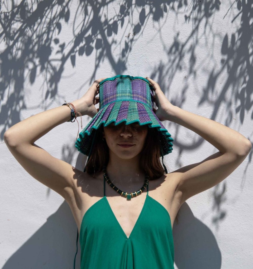Capri Hat in Emerald - Image 2