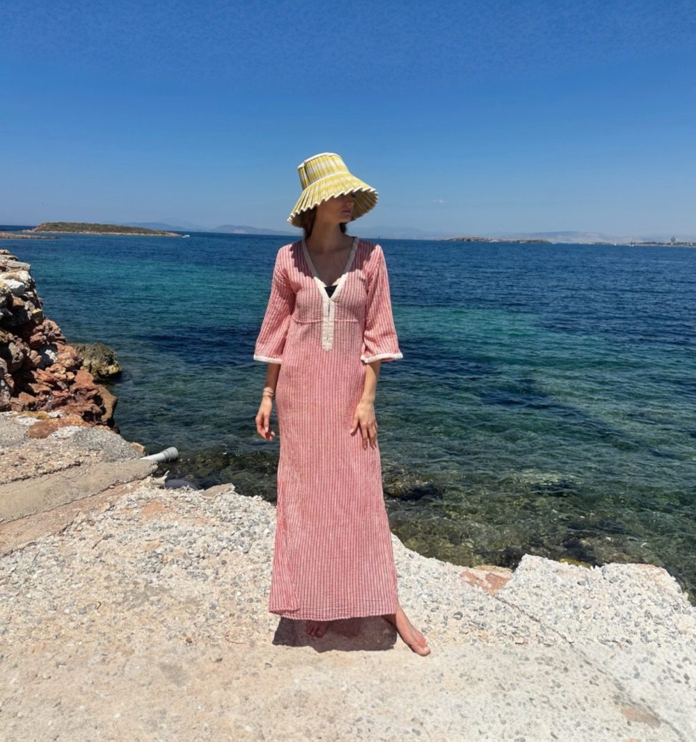 Red Stripe Cotton Tunic