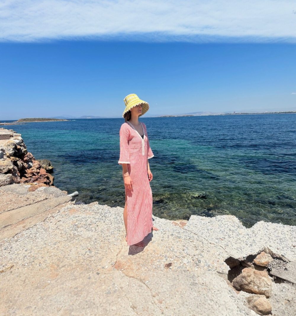 Red Stripe Cotton Tunic - Image 2