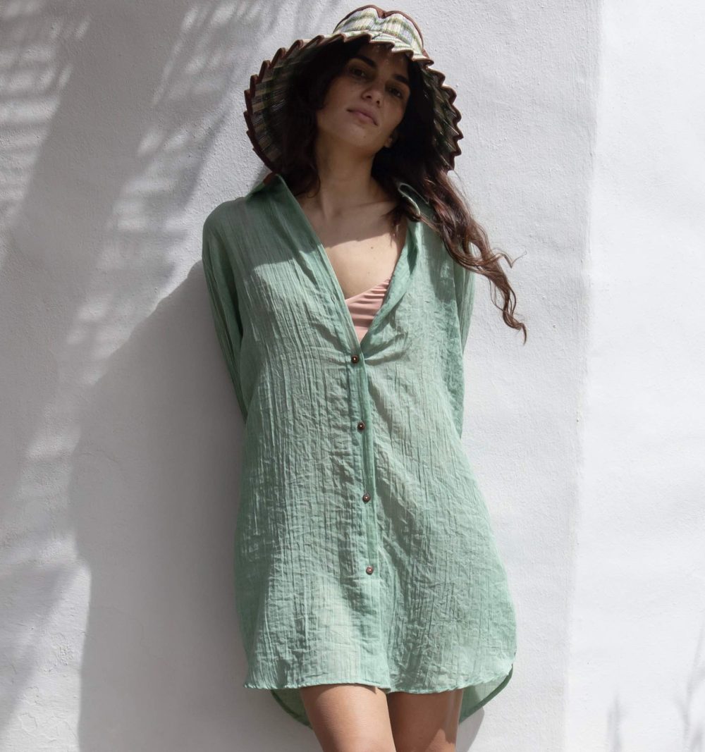 Lorna Murray Capri hat in Brown and Green - Image 3