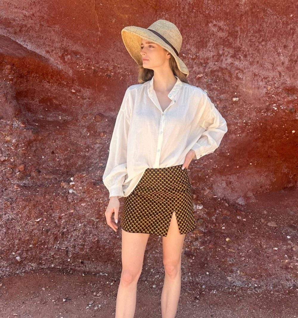 Mini Cotton Skirt – African Print