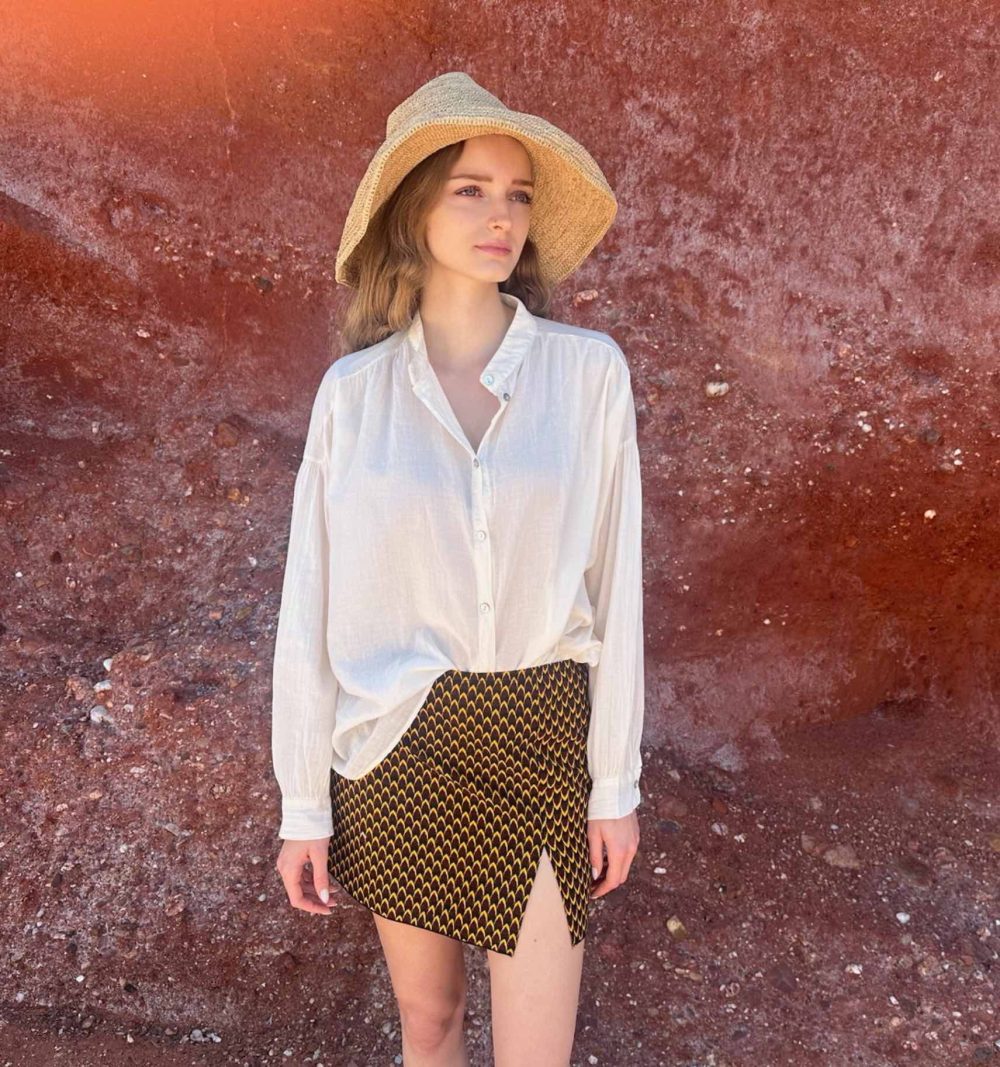 Mini Cotton Skirt – African Print - Image 4