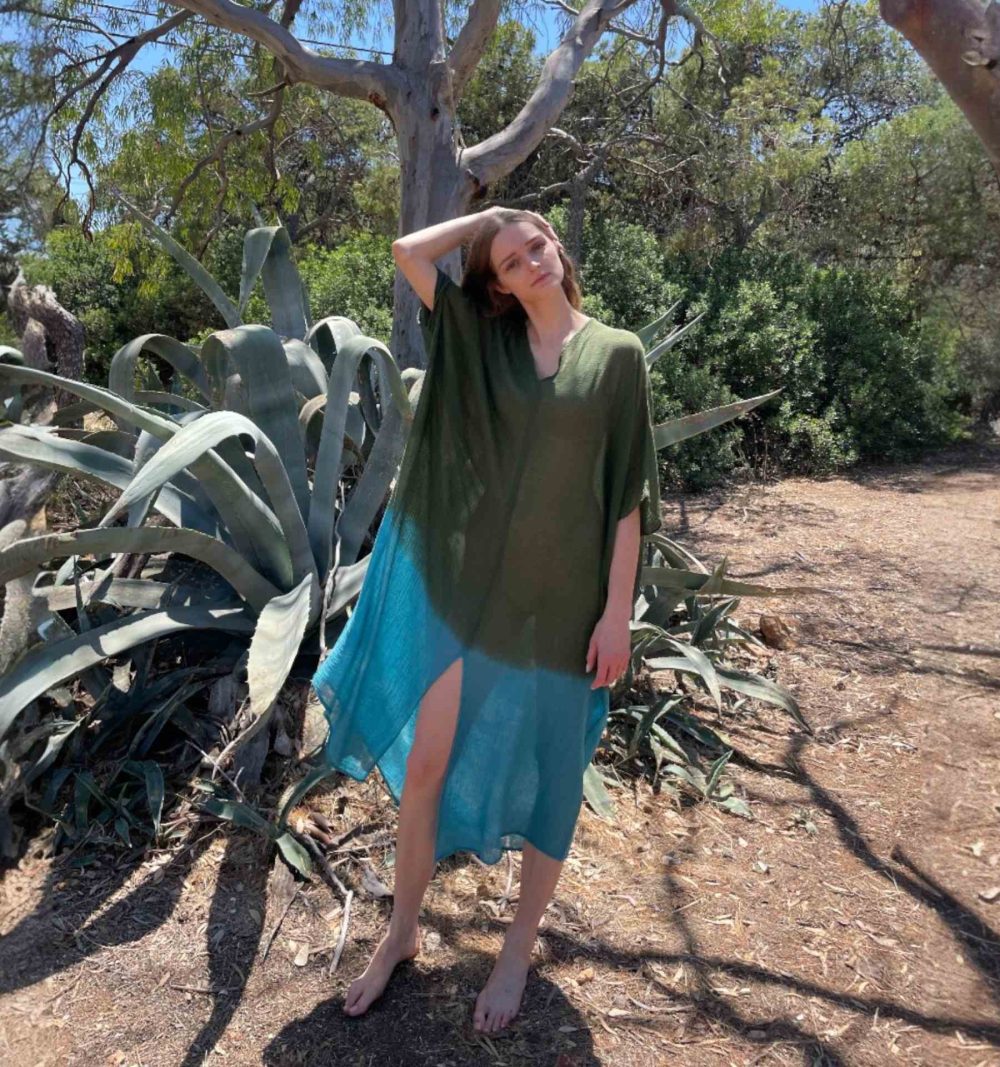 Tie Dye Cotton Kaftan - Image 2