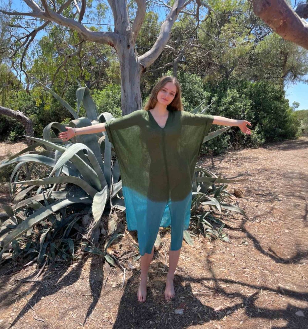 Tie Dye Cotton Kaftan - Image 3