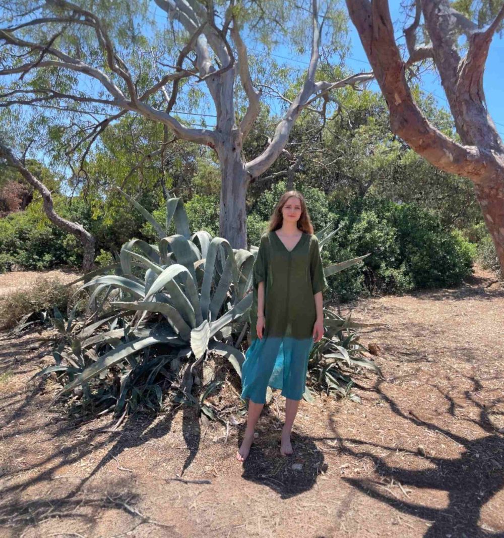 Tie Dye Cotton Kaftan - Image 5