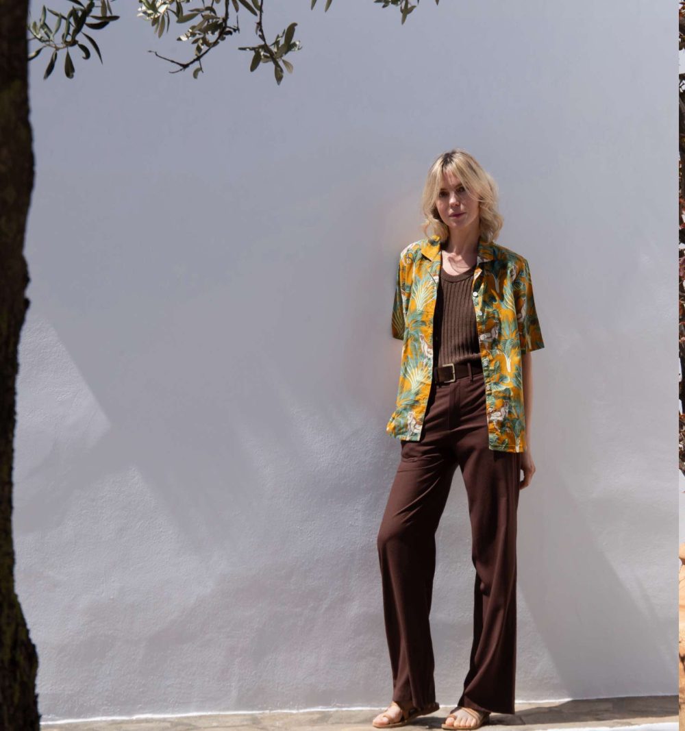 Printed Cotton Boyfriend Shirt - Image 2