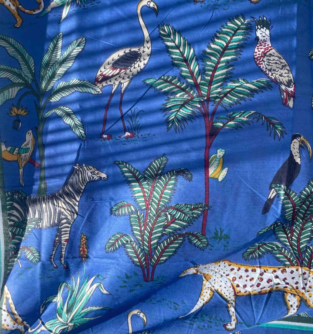 Cotton Pareo in Blue - Image 2