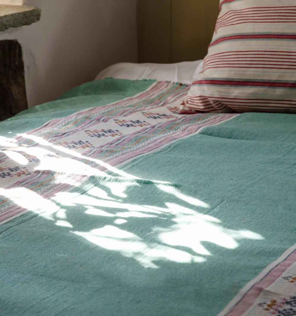 Bed Cover in Turquoise - Image 2