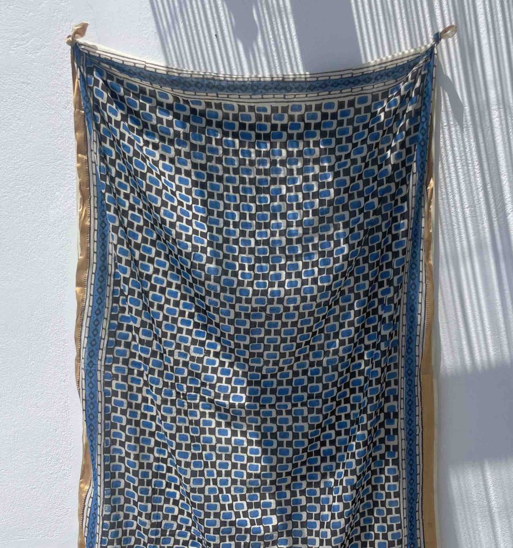 Cotton Pareo in Blue