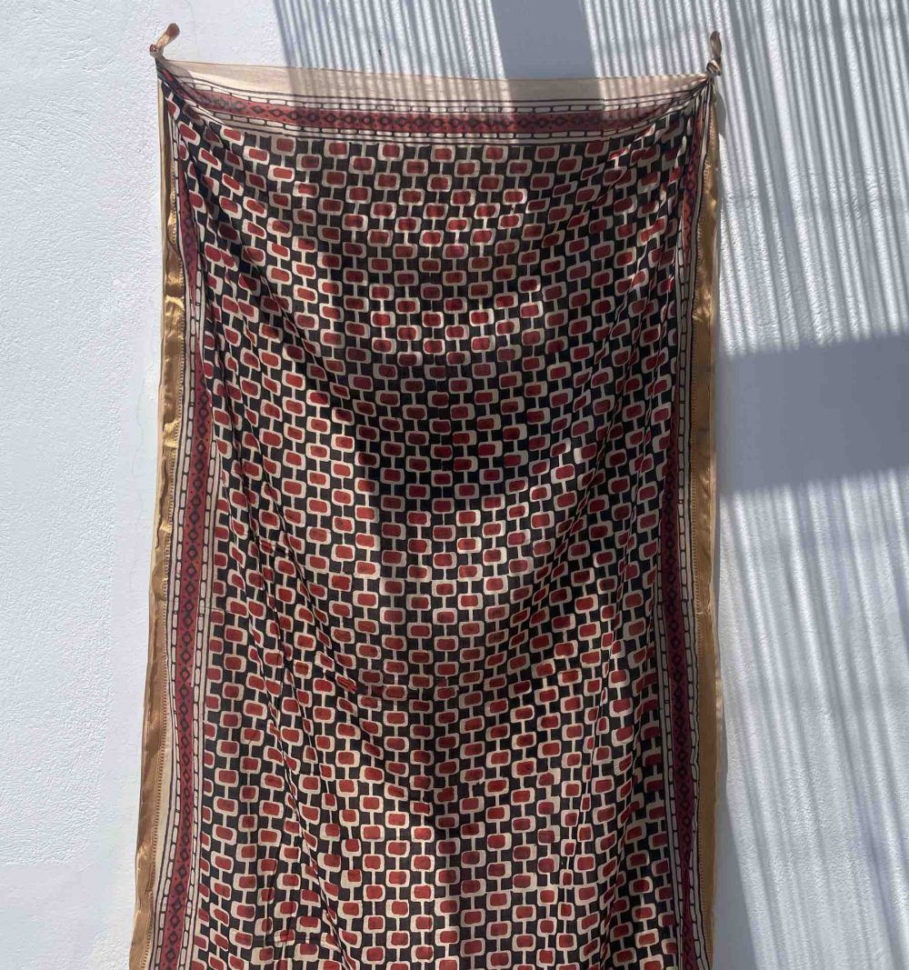 Cotton Pareo in Burgundy