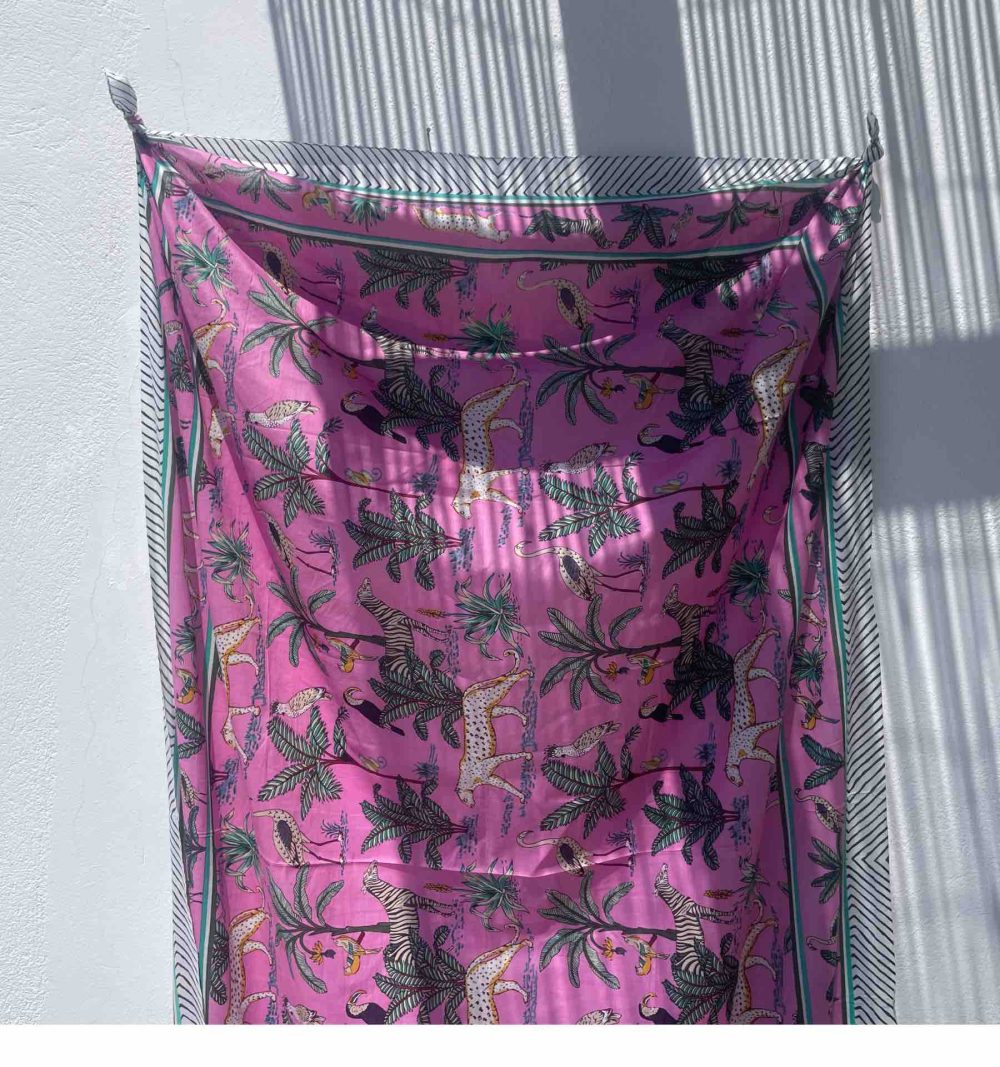Cotton Pareo in Pink
