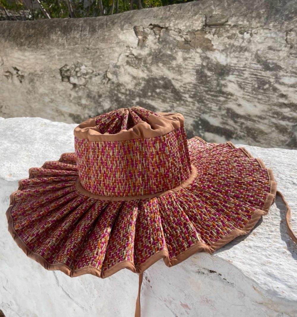 Capri Hat in Multi Pink - Image 2