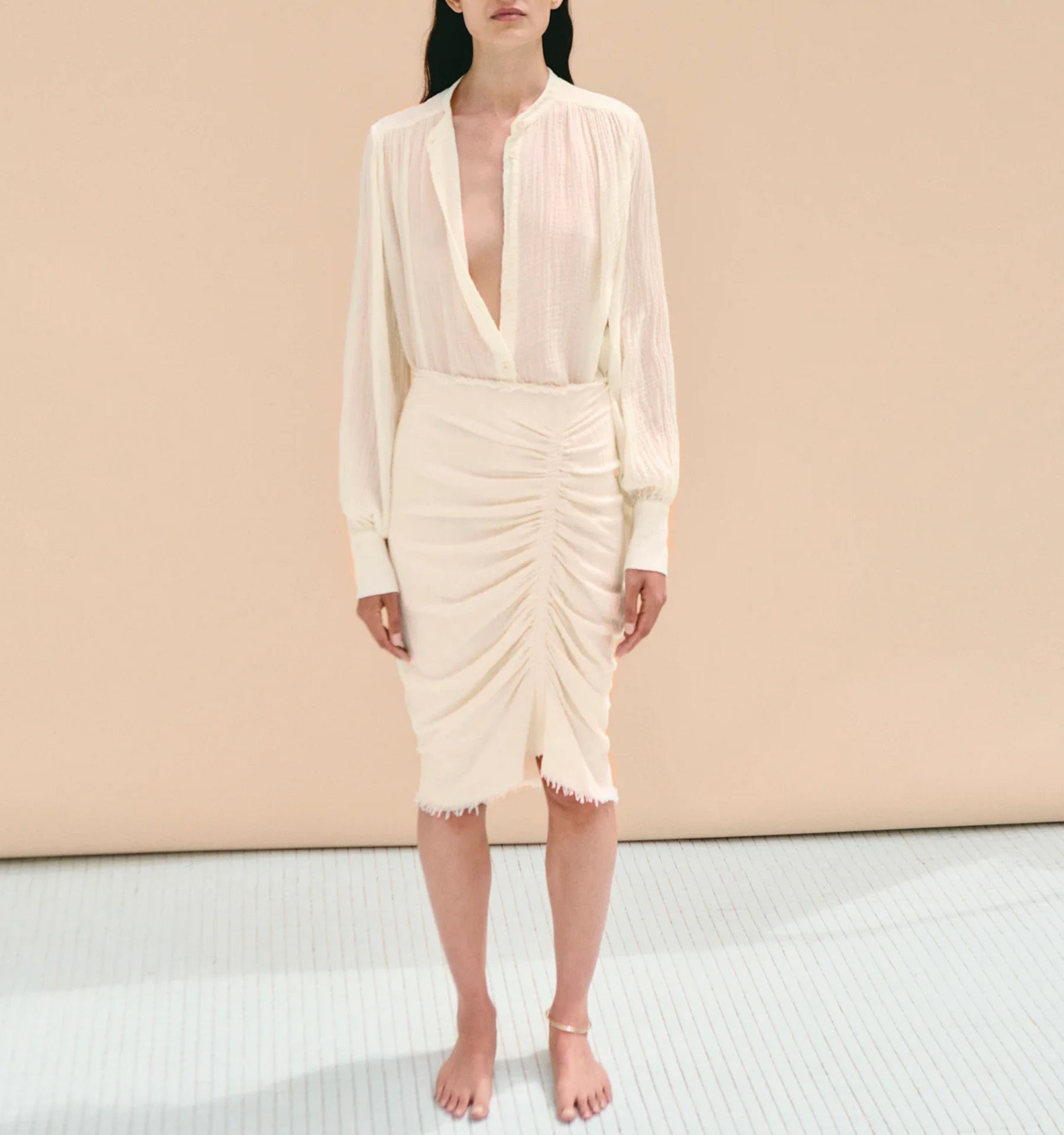 Linen Gauze Shirt Masscob - Image 5